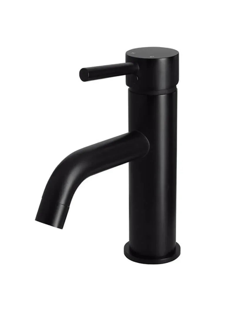 Meir Round Basin Mixer Curved | Chrome