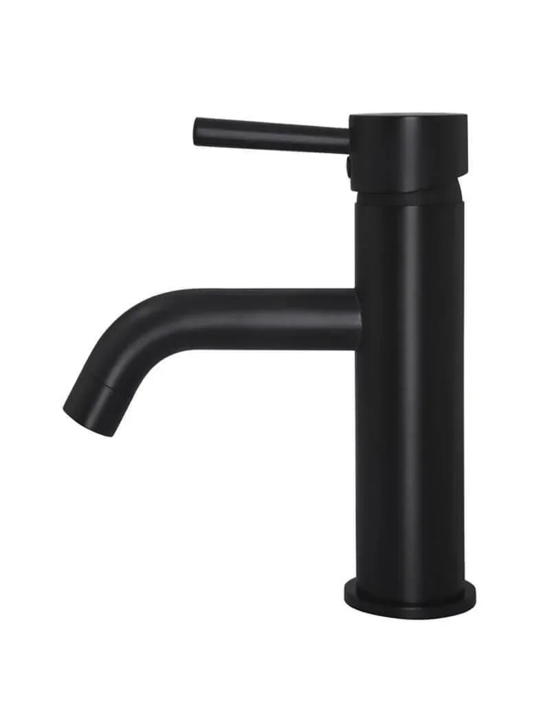 Meir Round Basin Mixer Curved | Chrome