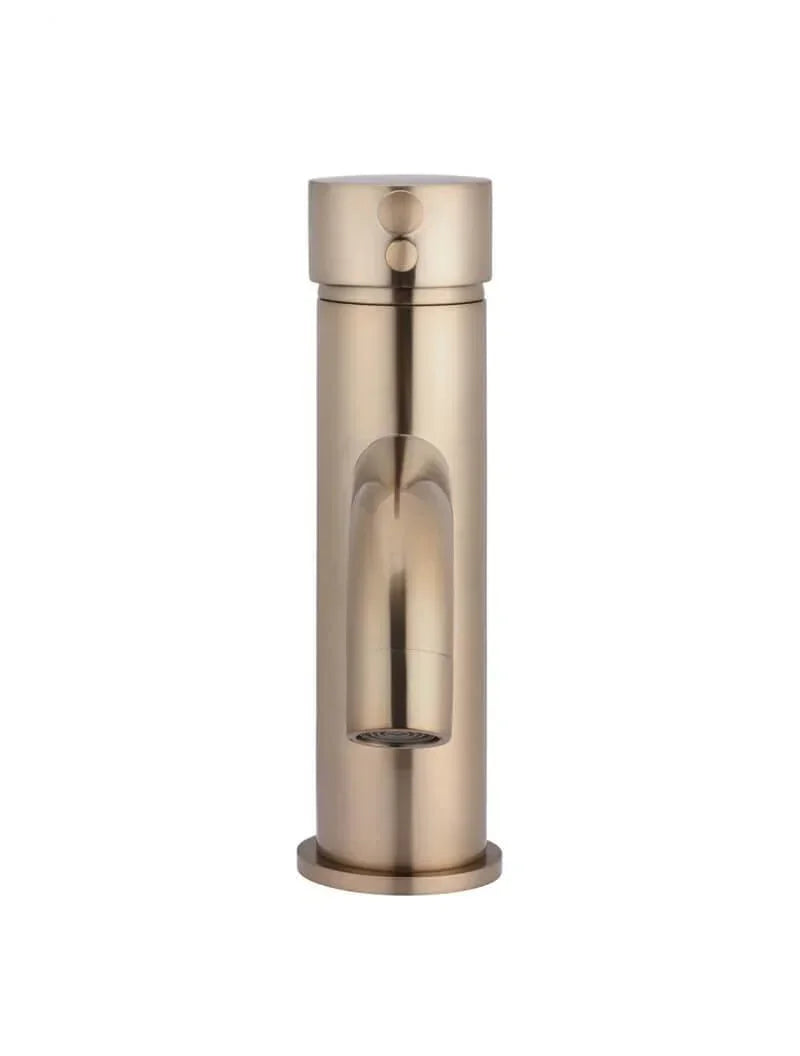 Meir Round Basin Mixer Curved | Chrome