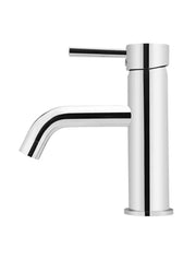 Meir Round Basin Mixer Curved | Chrome