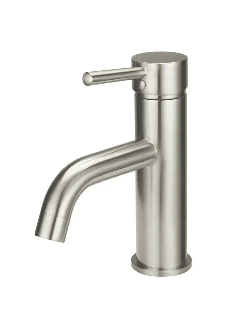 Meir Round Basin Mixer Curved | Chrome