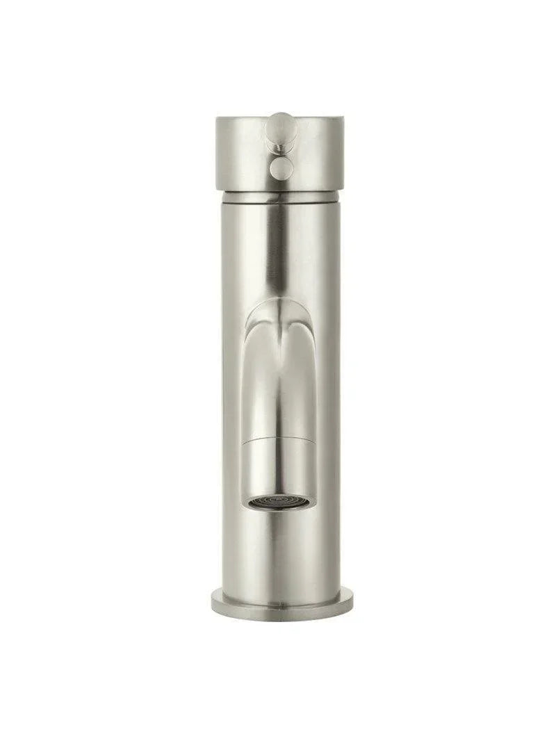 Meir Round Basin Mixer Curved | Chrome