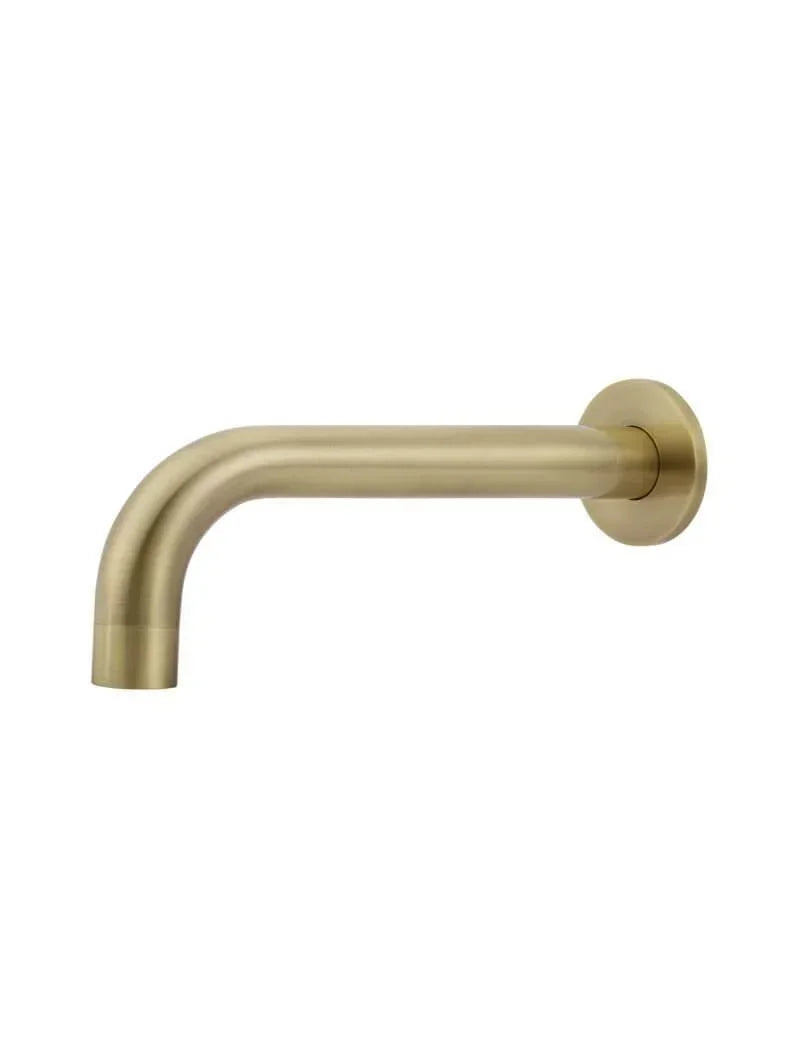 Meir Round Curved Spout 200mm | Tiger Bronze