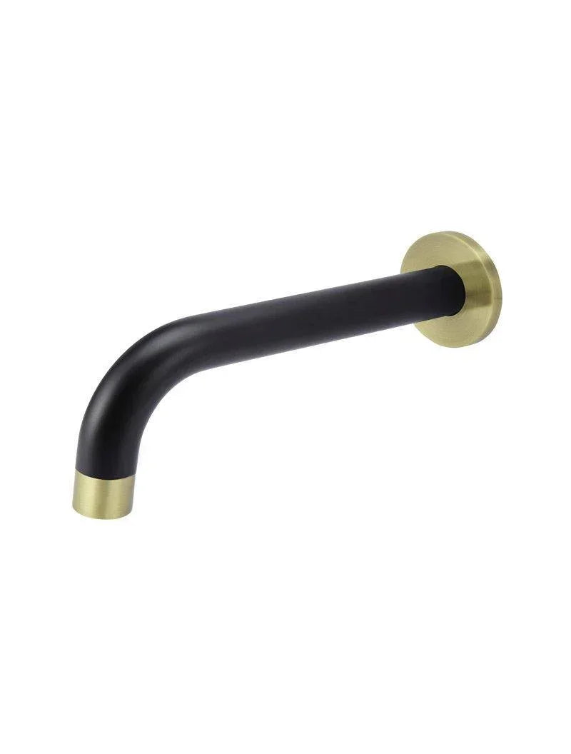 Meir Round Curved Spout 200mm | Tiger Bronze