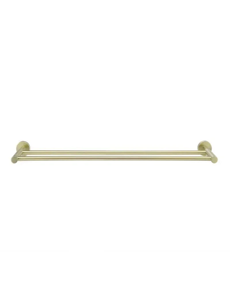 Meir Round Double Towel Rail | Champagne