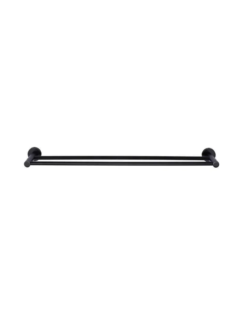 Meir Round Double Towel Rail | Champagne