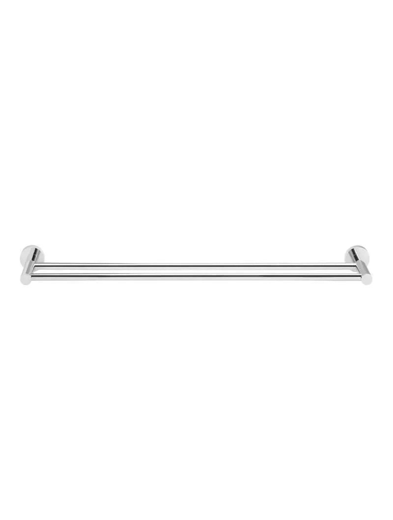 Meir Round Double Towel Rail | Champagne