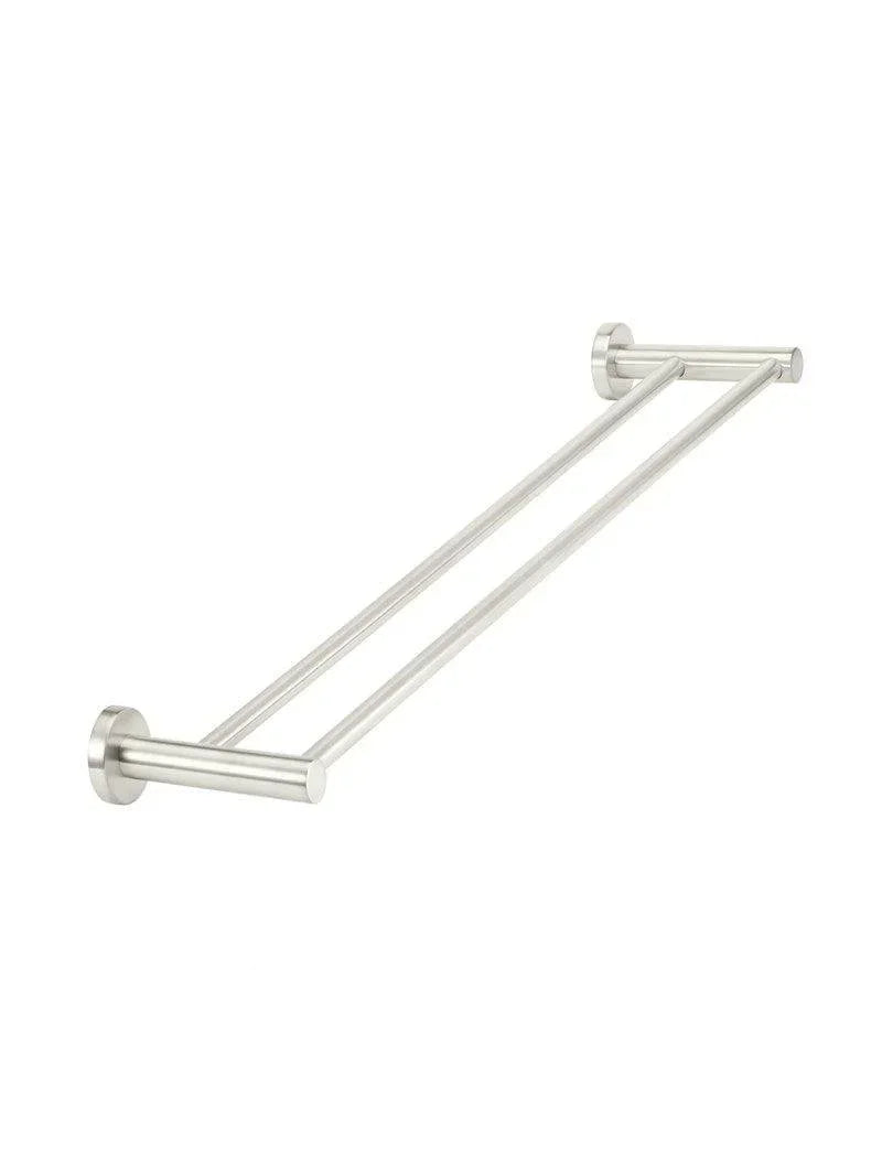 Meir Round Double Towel Rail | Champagne