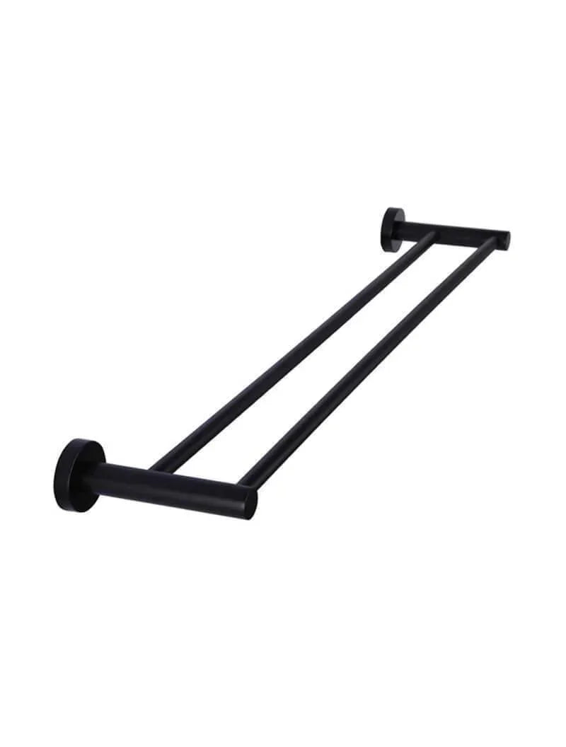 Meir Round Double Towel Rail | Champagne