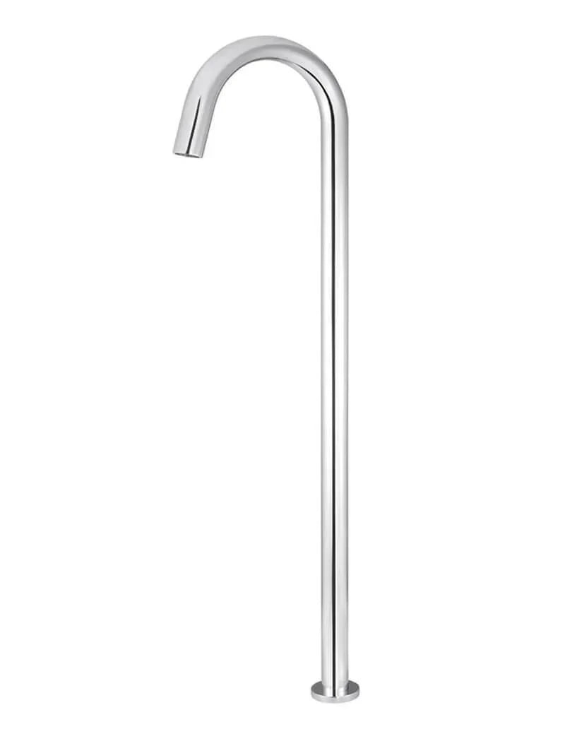 Meir Round Freestanding Bath Spout | Brushed Nickel