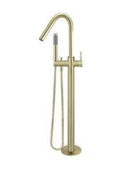 Meir Round Freestanding Bath Spout And Hand Shower | Tiger Bronze