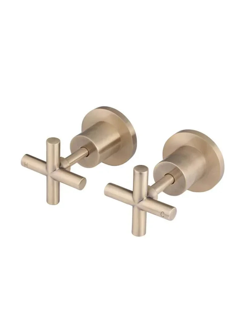 Meir Round Jumper Valve Wall Top Assemblies | Champagne