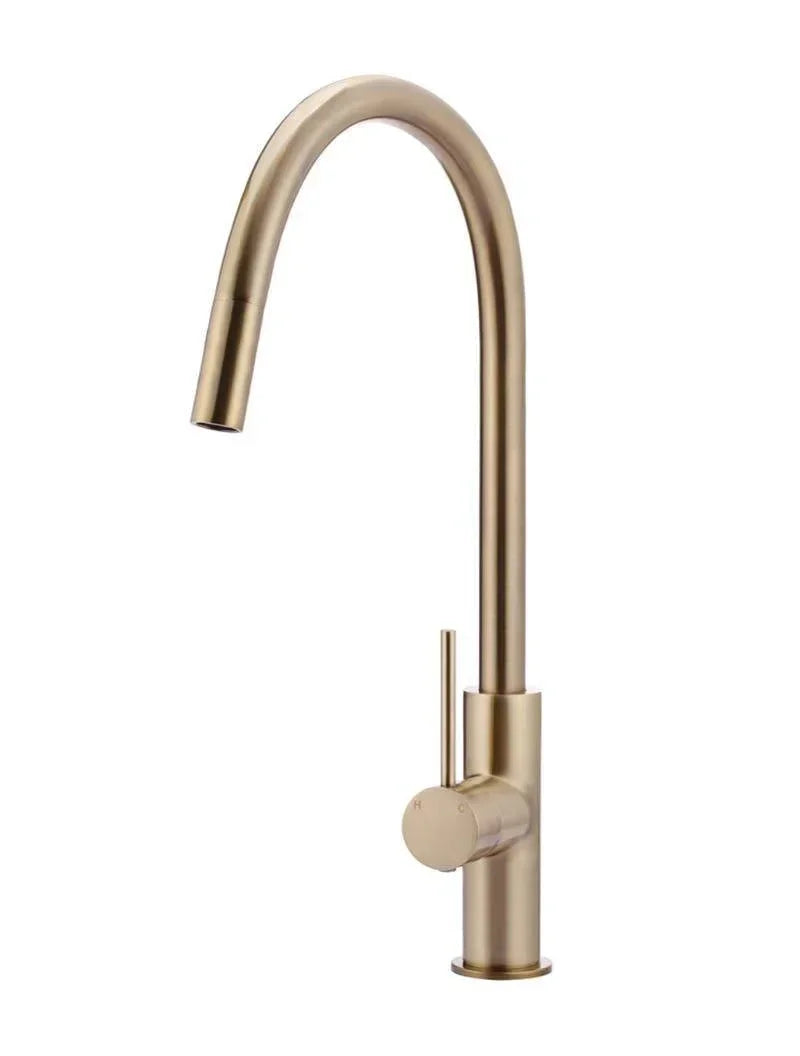 Meir Round Piccola Kitchen Mixer Tap | Brushed Nickel