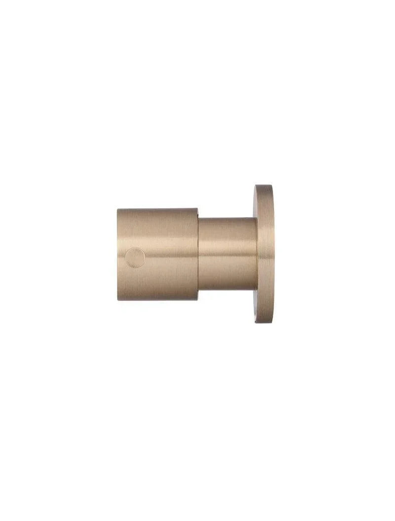 Meir Round Quarter-Turn Wall Taps | Lustre Bronze