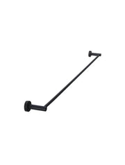Meir Round Single Towel Rail | Matte Black
