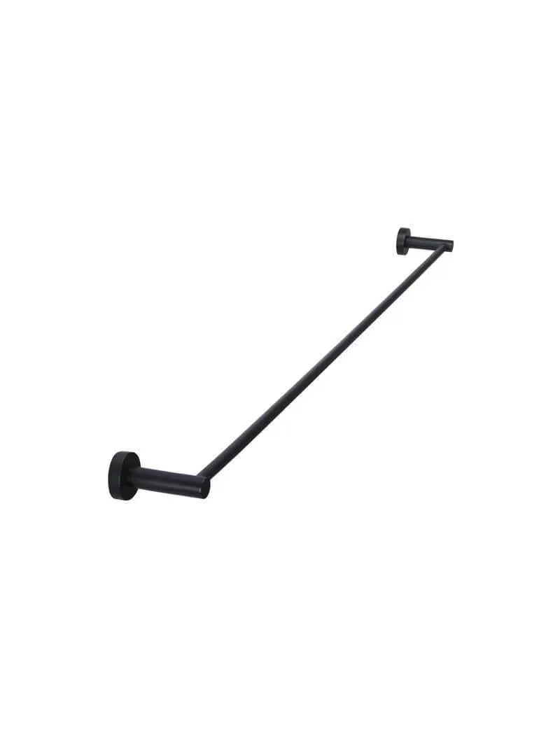 Meir Round Single Towel Rail | Matte Black