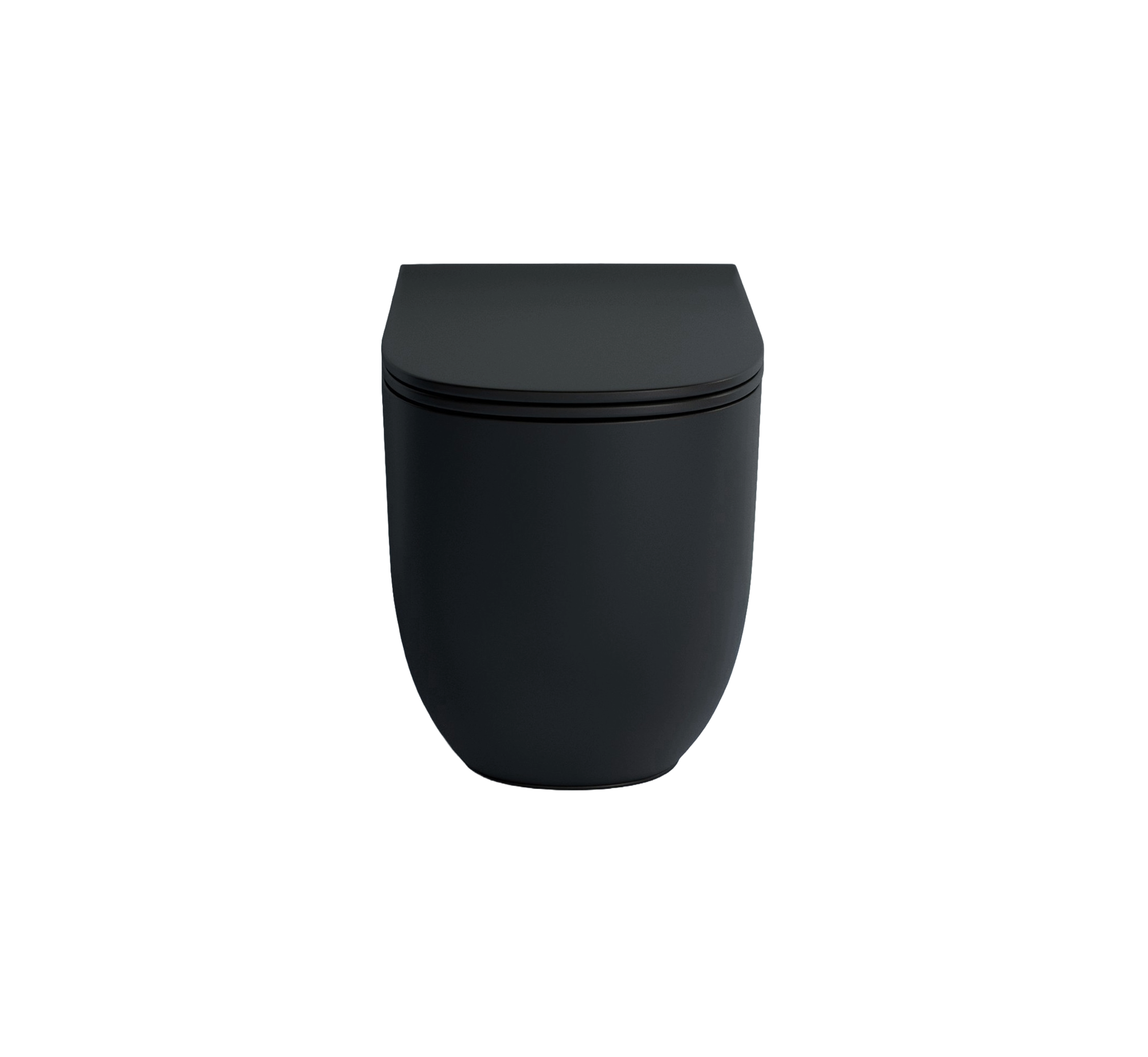 Studio Bagno Milady Rimless Wall Faced Pan - Matte Black
