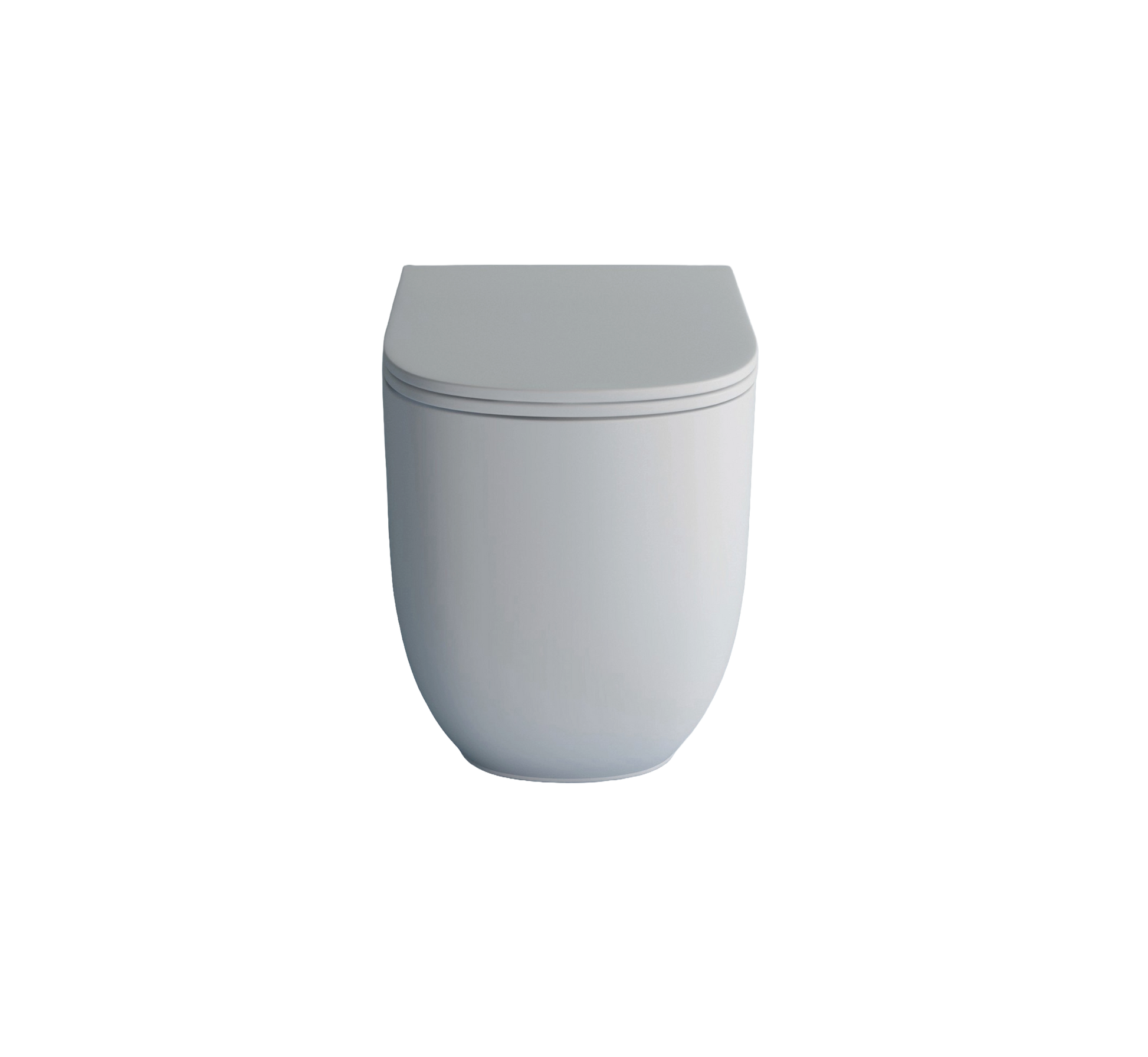 Studio Bagno Milady Rimless Wall Faced Pan - Matte White