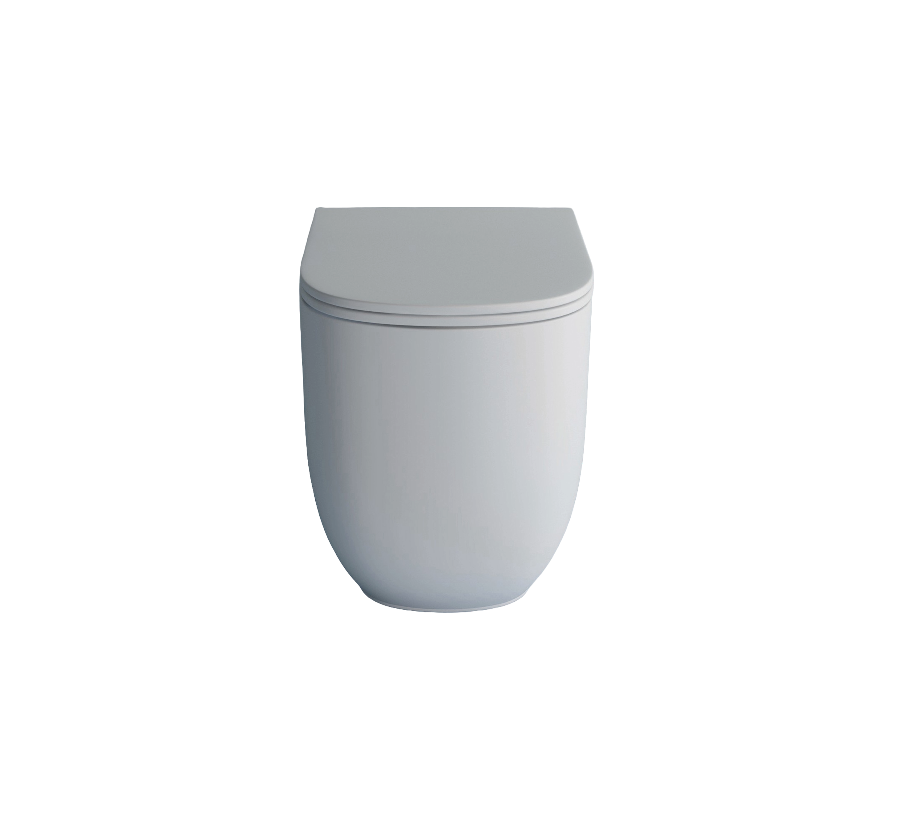 Studio Bagno Milady Rimless Wall Faced Pan - Matte White