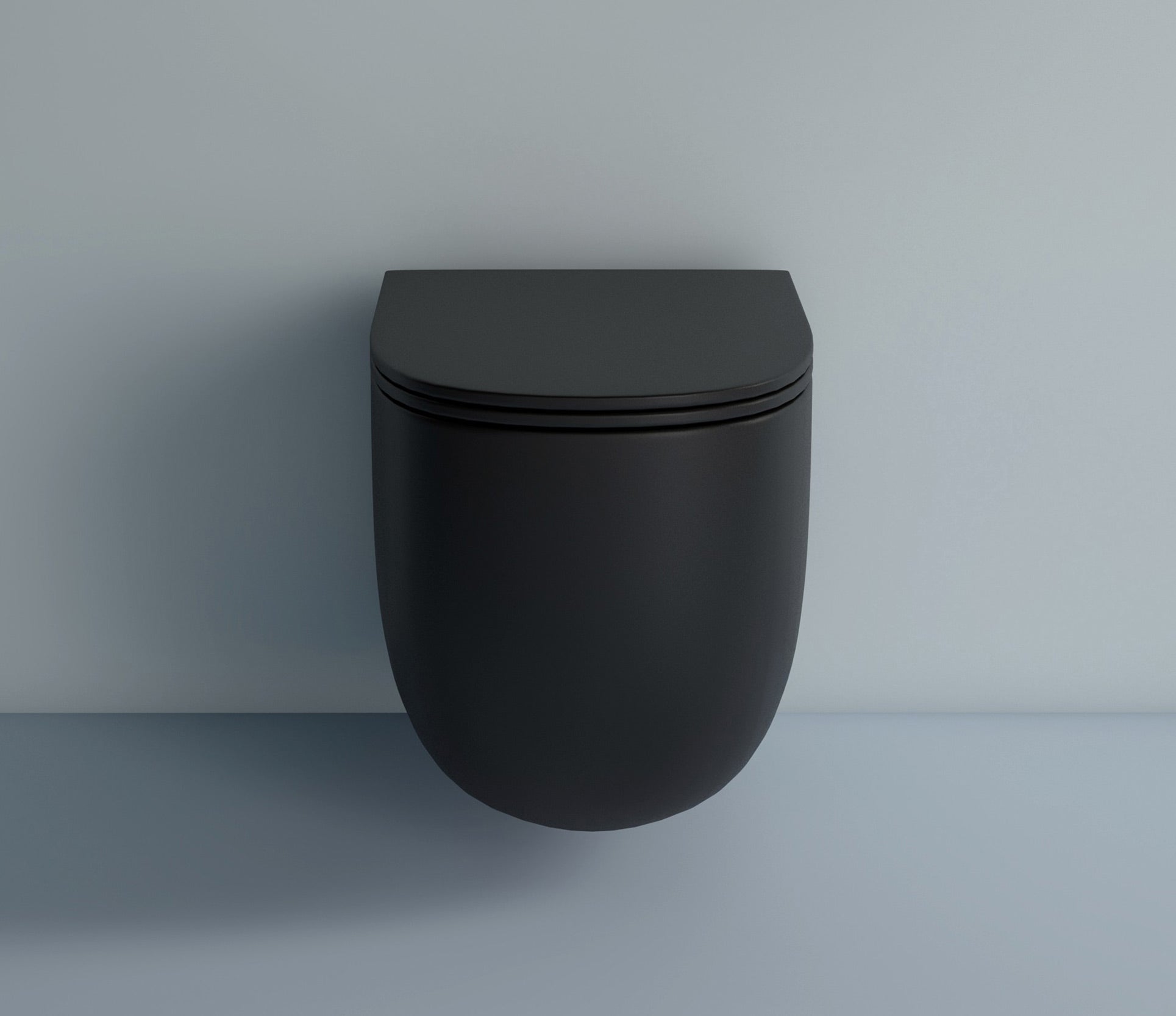 Studio Bagno Milady Rimless Wall Hung Pan - Matte Black