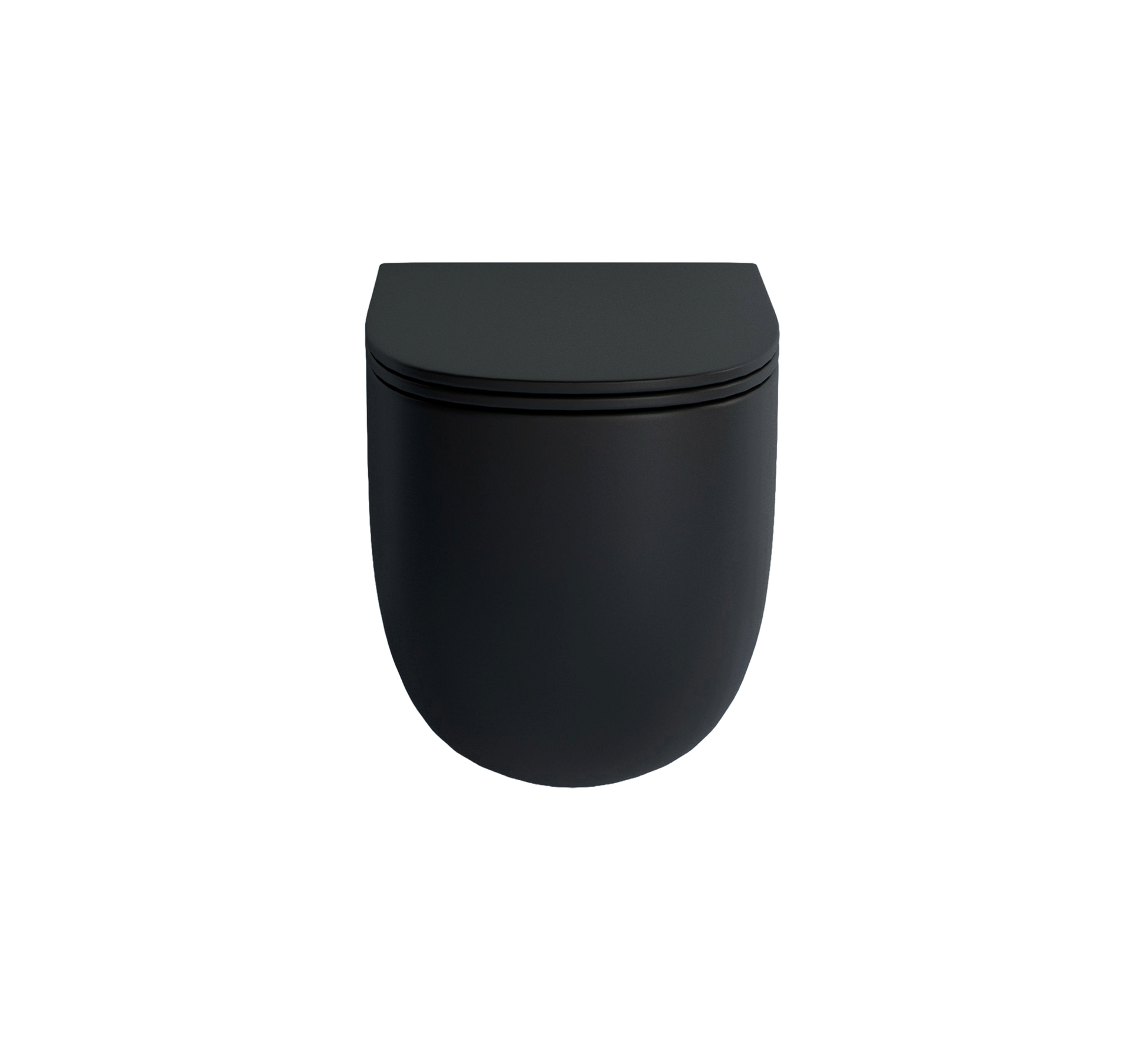 Studio Bagno Milady Rimless Wall Hung Pan - Matte Black