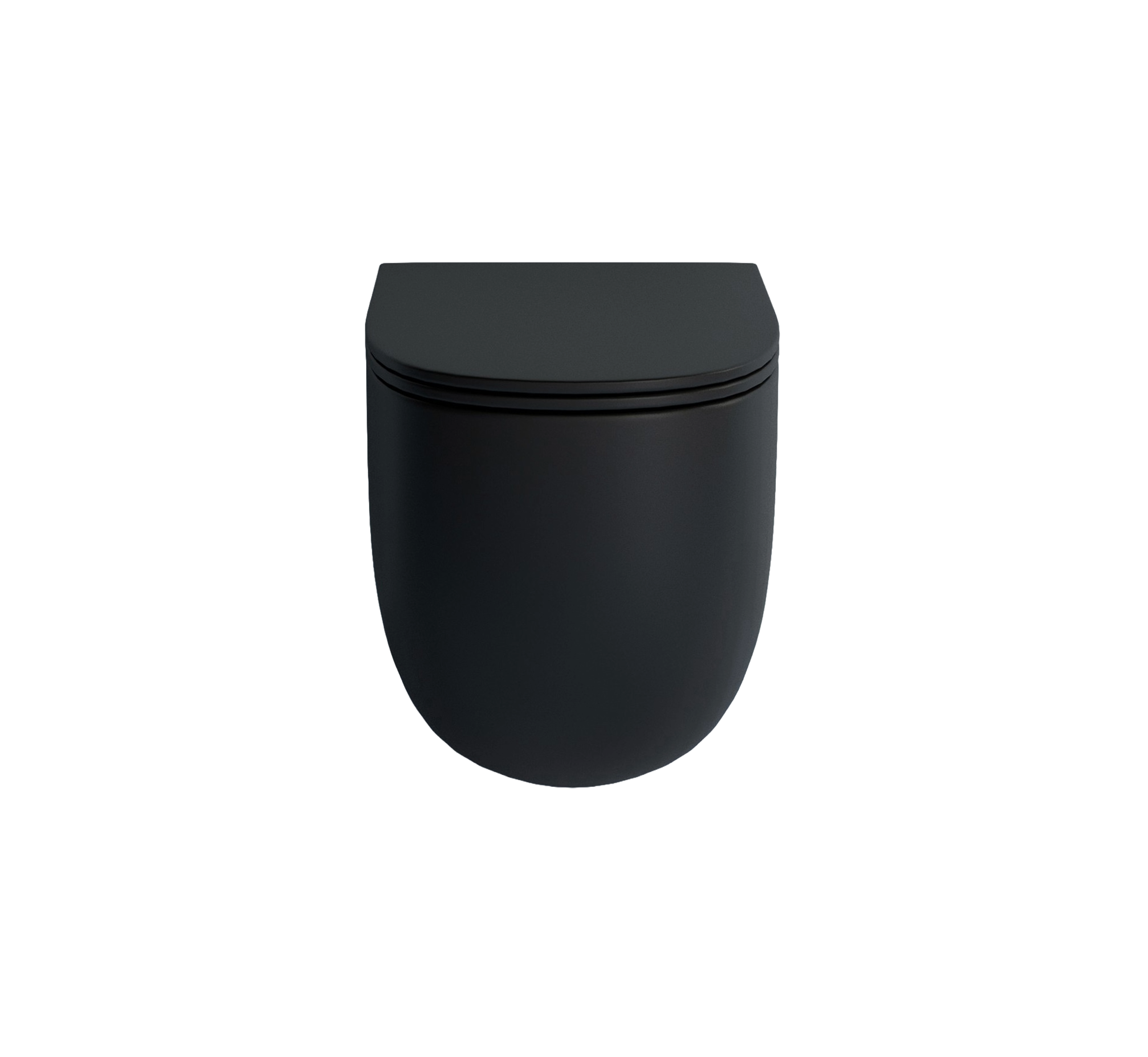 Studio Bagno Milady Rimless Wall Hung Pan - Matte Black