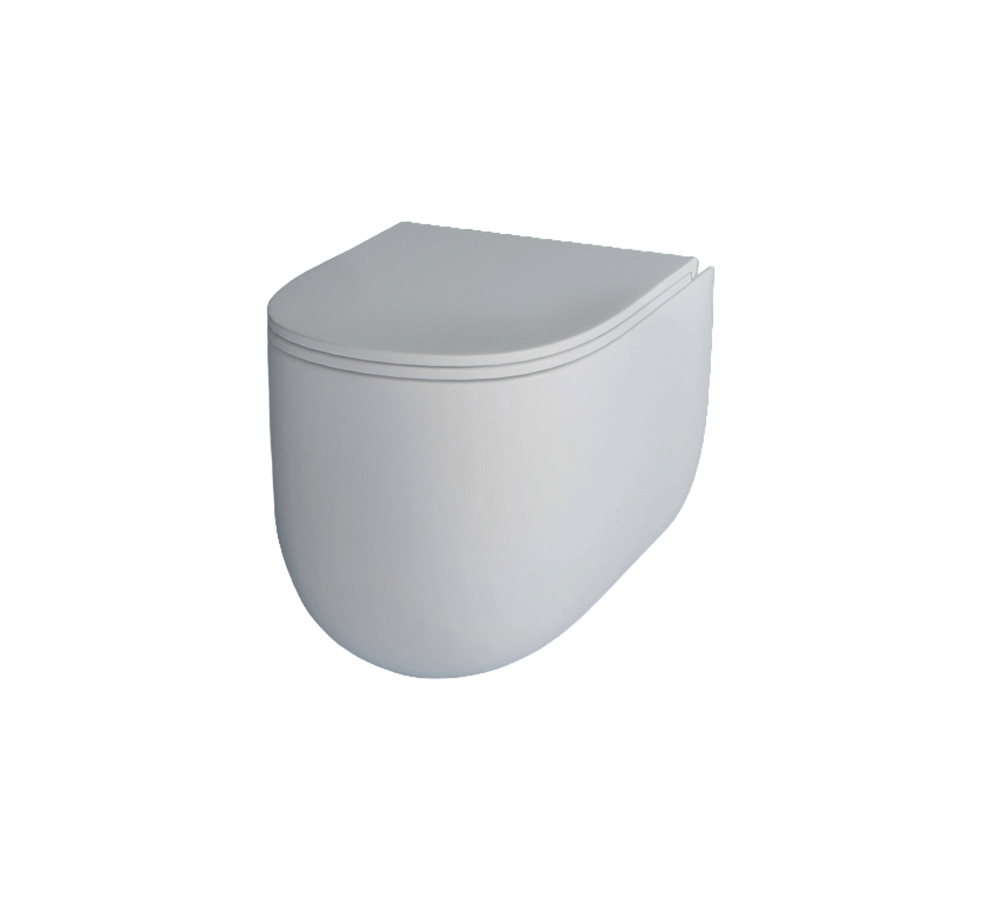 Studio Bagno Milady Rimless Wall Hung Pan - Matte White