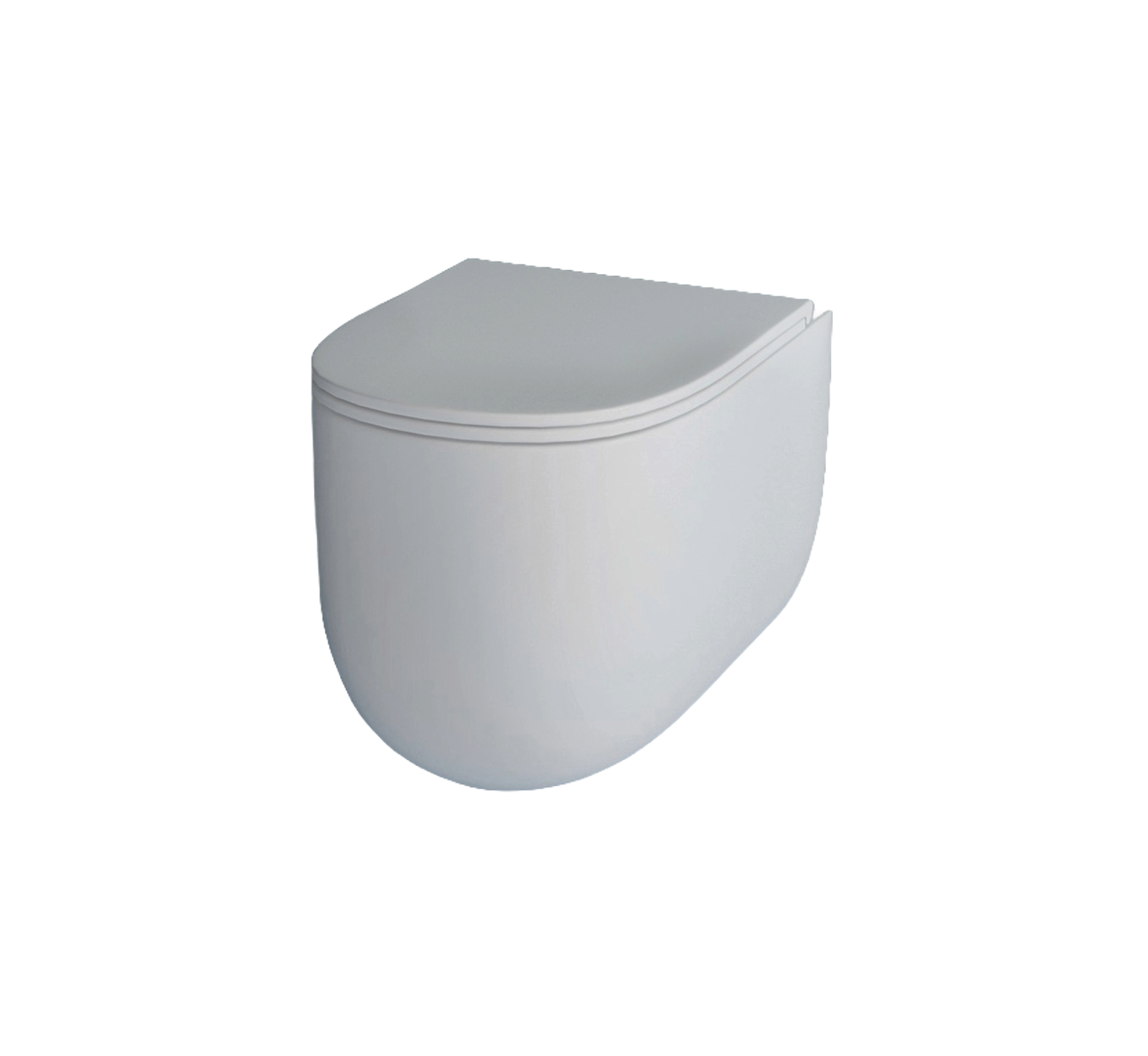 Studio Bagno Milady Rimless Wall Hung Pan - Matte White