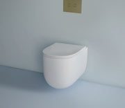 Studio Bagno Matte White Milady Wall Hung Package with Expert Evo w/ Frame Pneumatic Cistern