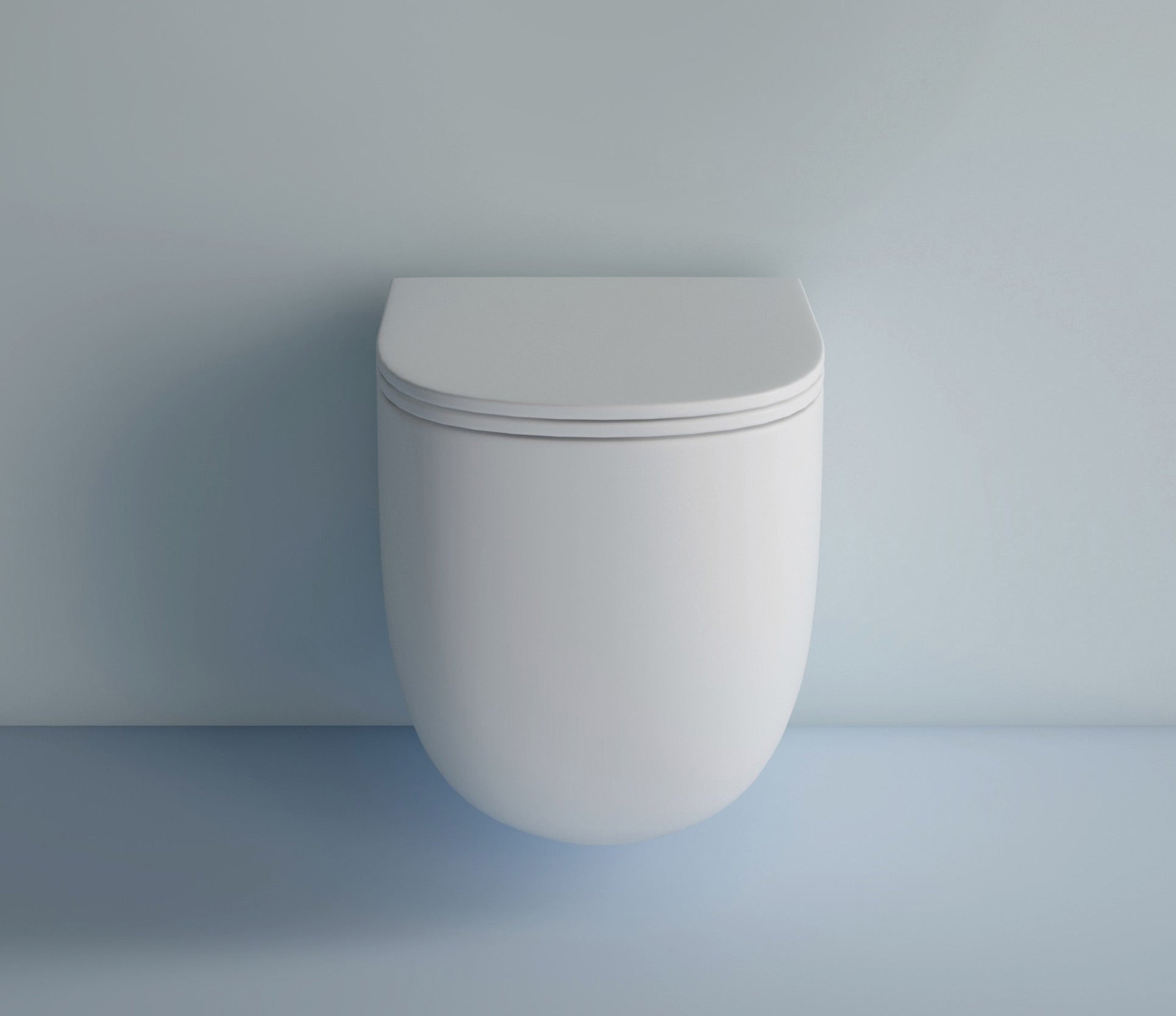 Studio Bagno Matte White Milady Wall Hung Package with OLI 74 w/ Frame Mechanical Cistern