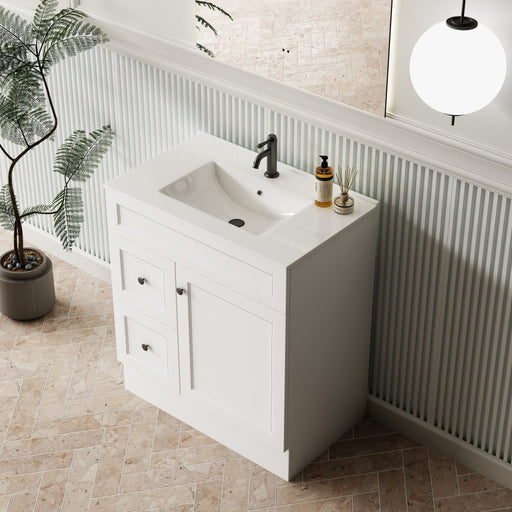 Milano 750mm Ceramic Moulded Top - Ideal Bathroom CentreCE7501 Tap Hole