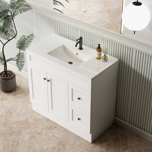 Milano 900mm Ceramic Moulded Top - Ideal Bathroom CentreCE9001 Tap Hole