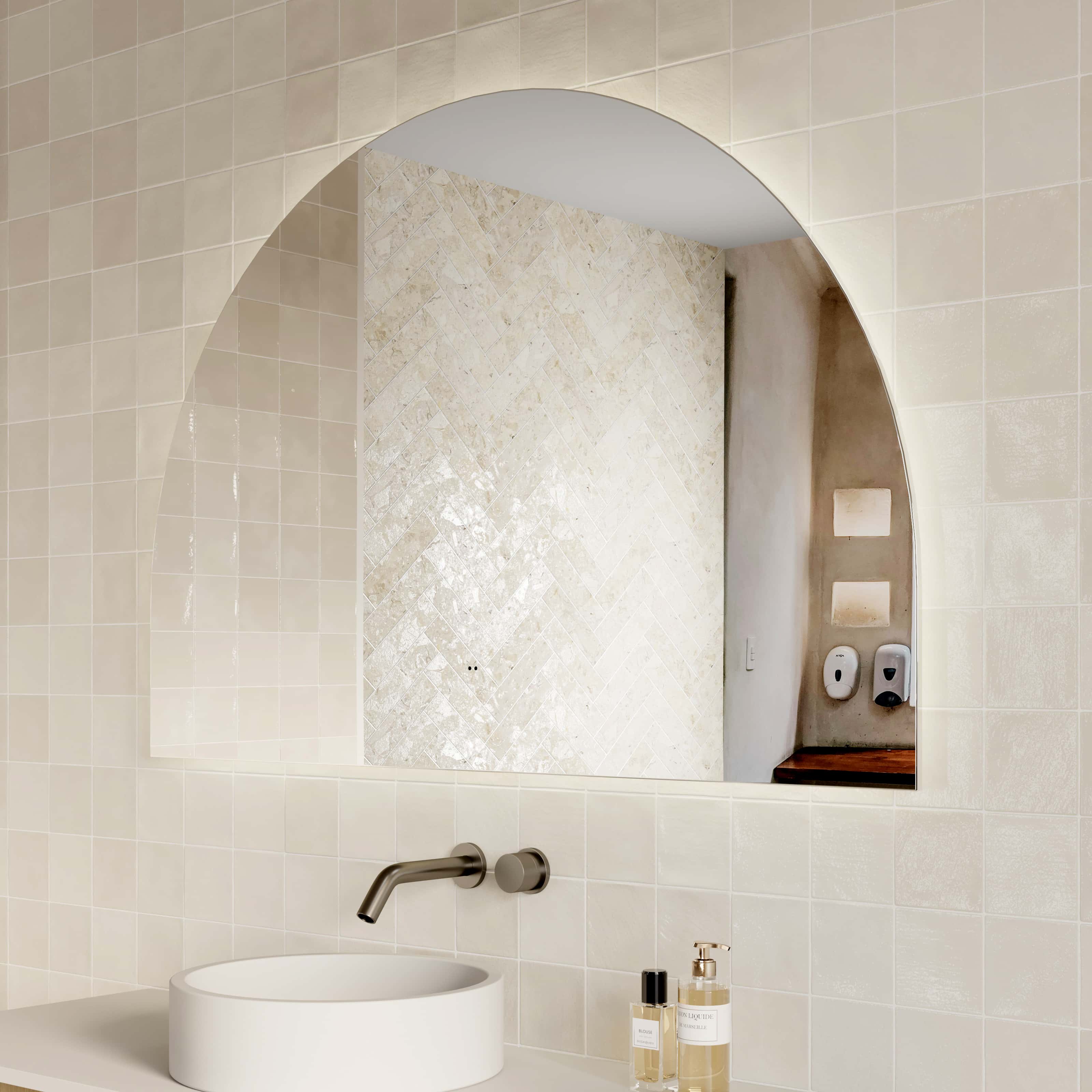 Milano Arch 1200x800mm Frameless LED Mirror
