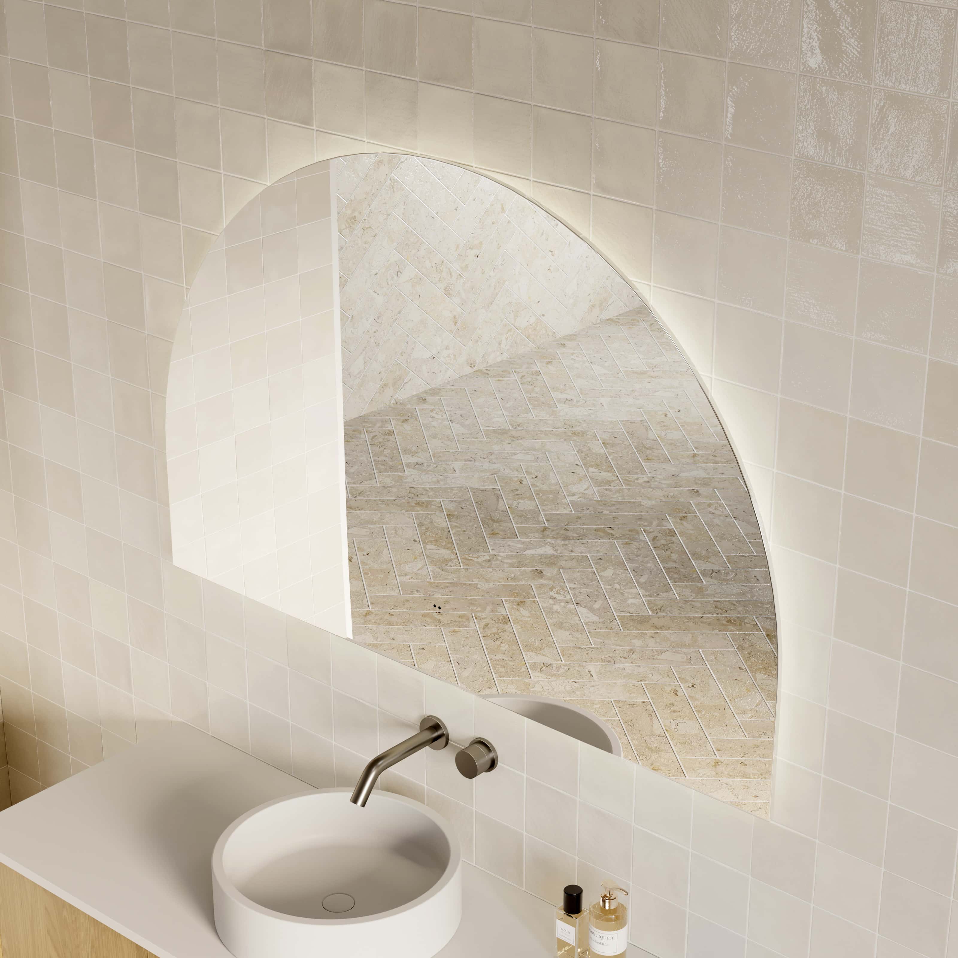 Milano Arch 1200x800mm Frameless LED Mirror