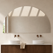 Milano Arch 1500mmx1000mm Frameless Polished Edge Mirror