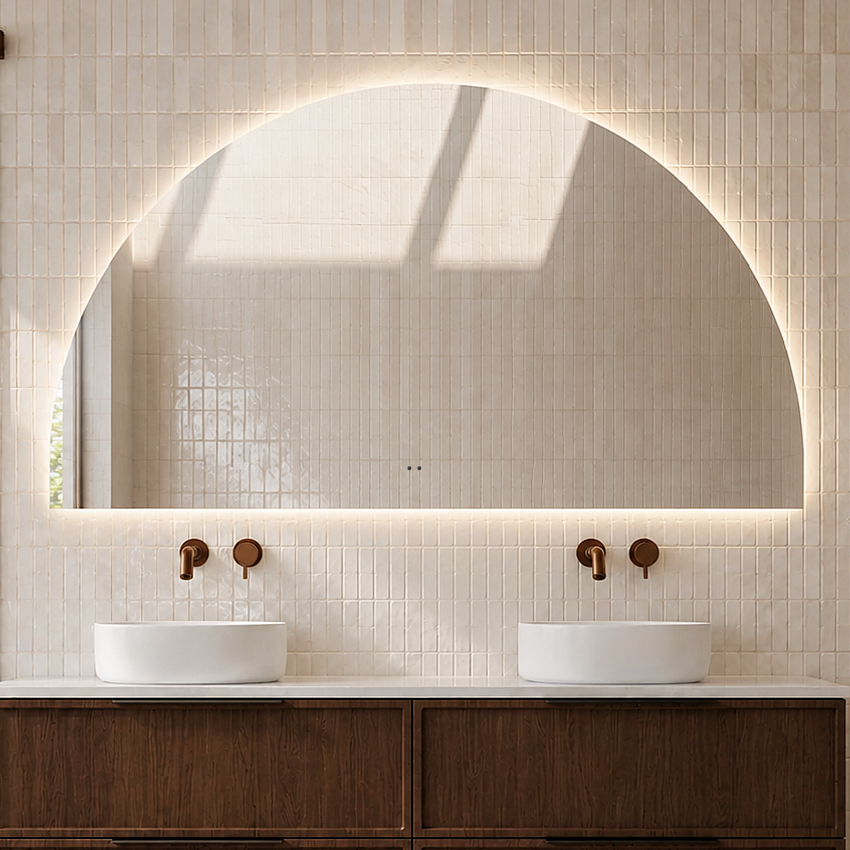 Milano Arch 1500x1000mm Frameless LED Mirror