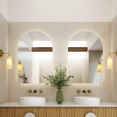 Milano Arch 600x900mm Frameless LED Mirror