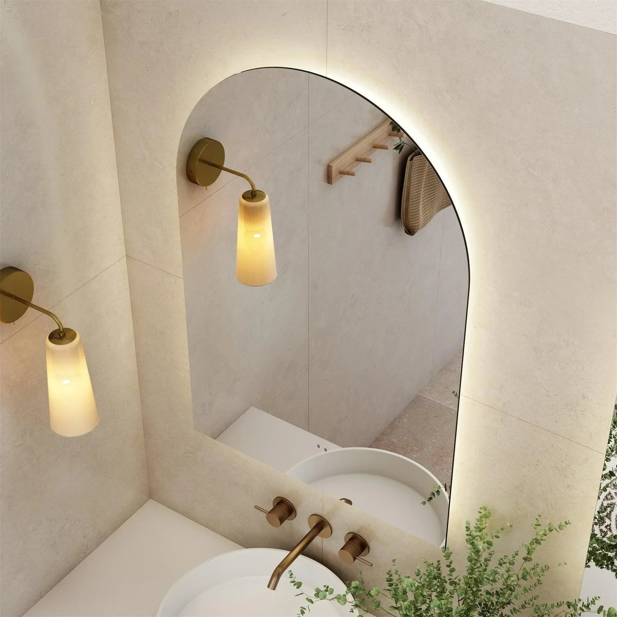 Milano Arch 600x900mm Frameless LED Mirror - Ideal Bathroom CentreAR6090LED