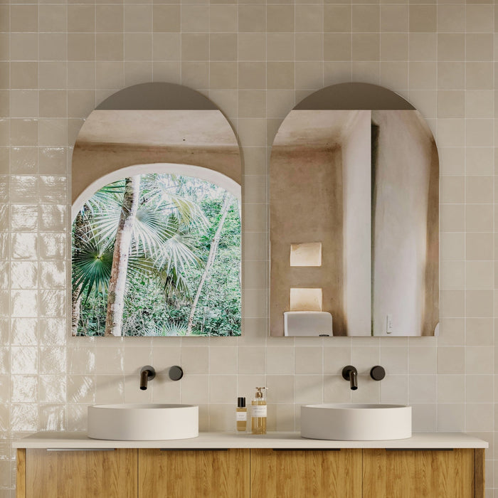 Milano Arch 600x900mm Frameless Polished Edge Mirror - Ideal Bathroom CentreAR6090P