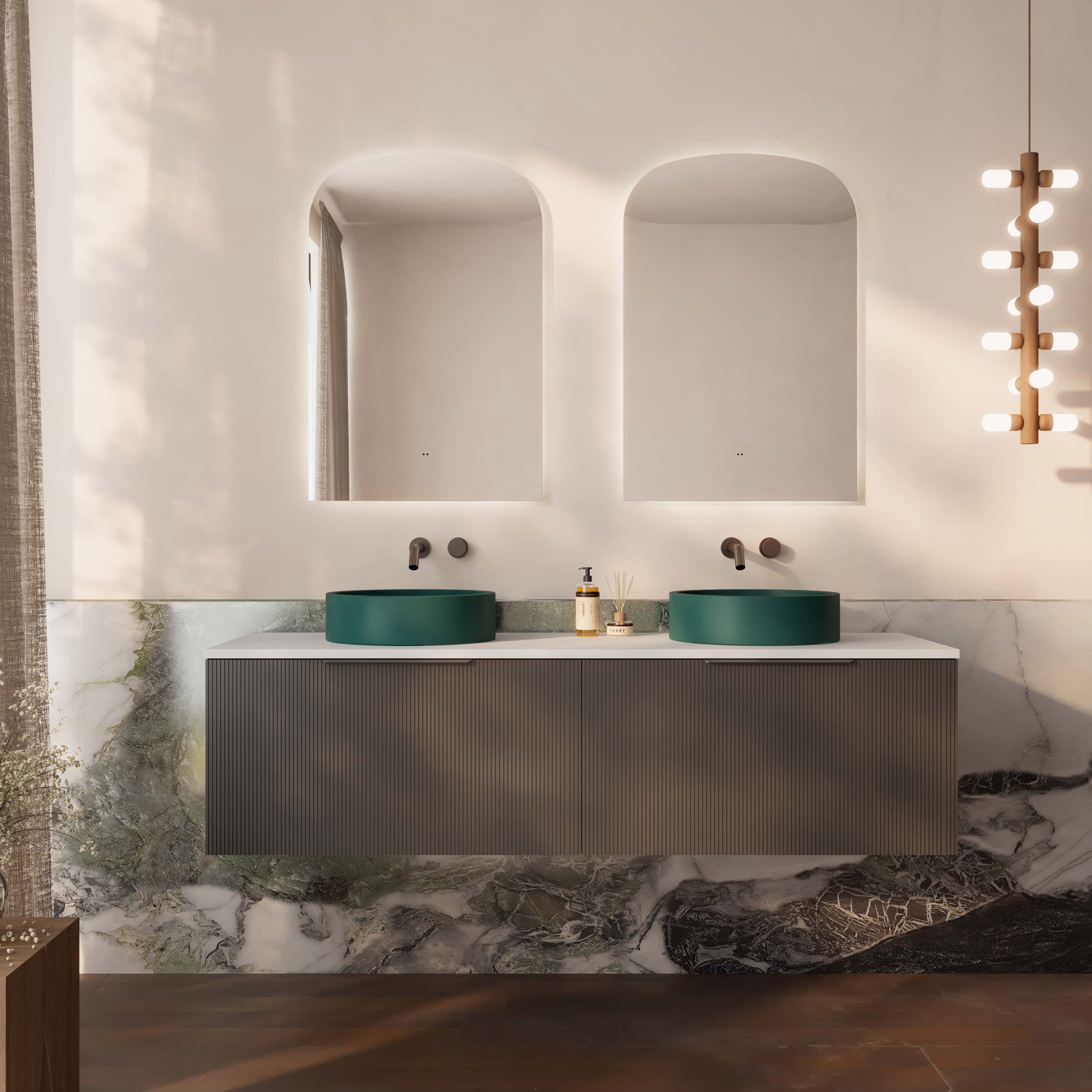 Milano Arch Rectangle 600x900mm Frameless LED Mirror