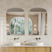 Milano Arch Rectangle 600x900mm Frameless Polished Edge Mirror