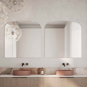 Milano Arch Rectangle 900x900mm Frameless Polished Edge Mirror