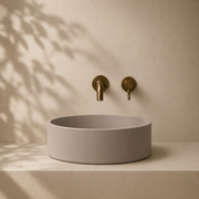 Milano Cerchio Concrete 380mm Above Counter Basin, Concrete Grey
