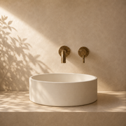 Milano Cerchio Concrete 380mm Above Counter Basin, Concrete Warm White