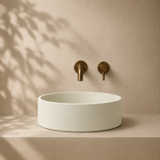 Milano Cerchio Concrete 380mm Above Counter Basin, Warm White