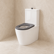Milano Commercial Care Back to Wall Rimless Toilet Suite, Gloss White