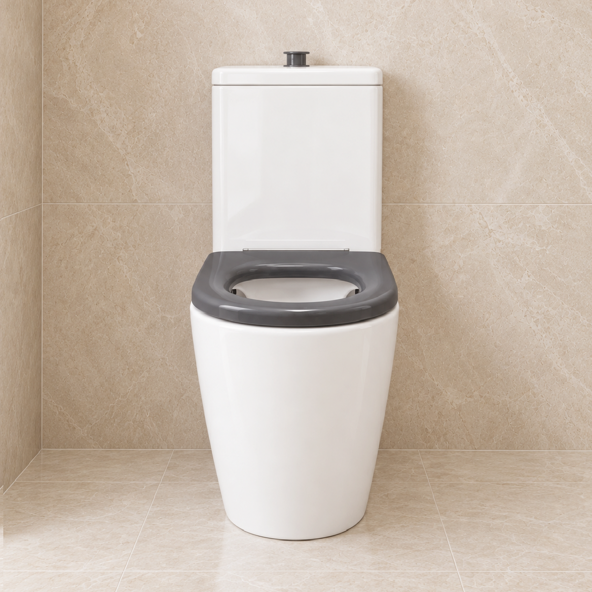 Milano Commercial Care Back to Wall Rimless Toilet Suite, Gloss White