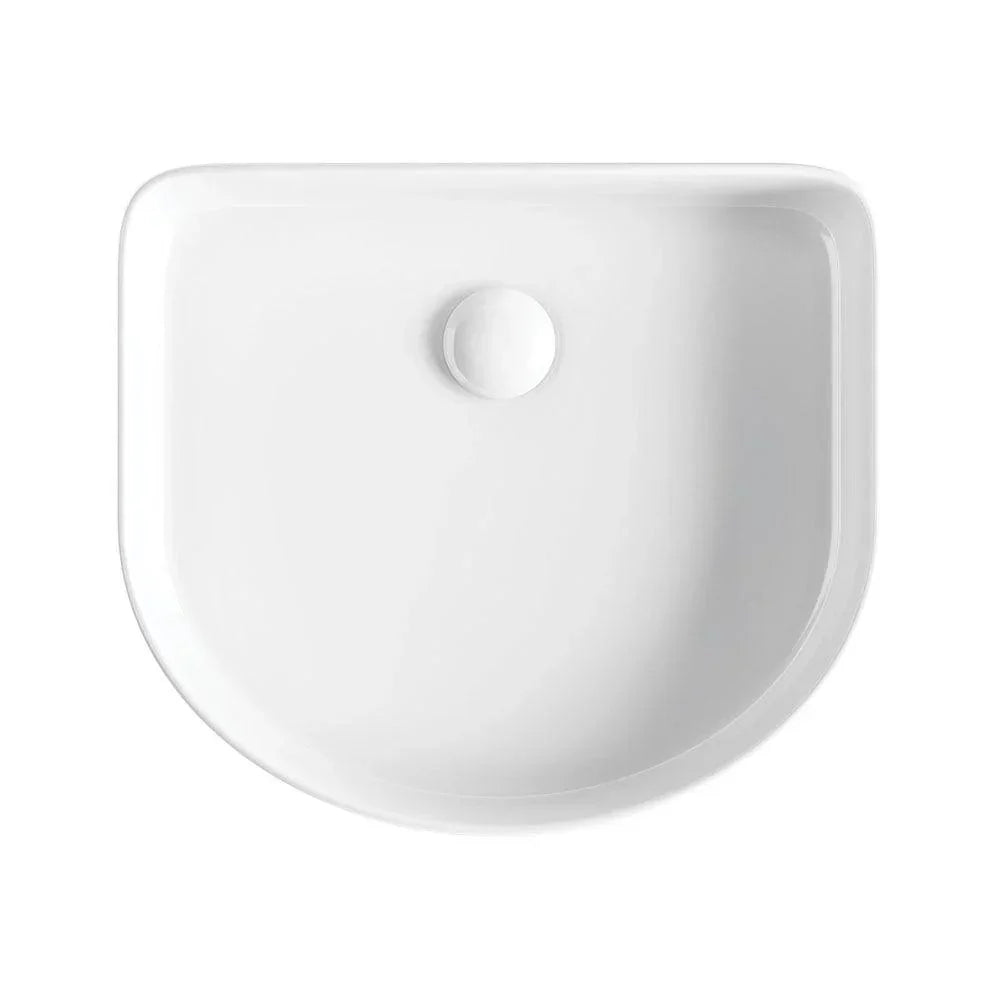Milano Flow Arch Fluted Ceramic Above Counter Basin - Ideal Bathroom CentreFLUTE4136Gloss White