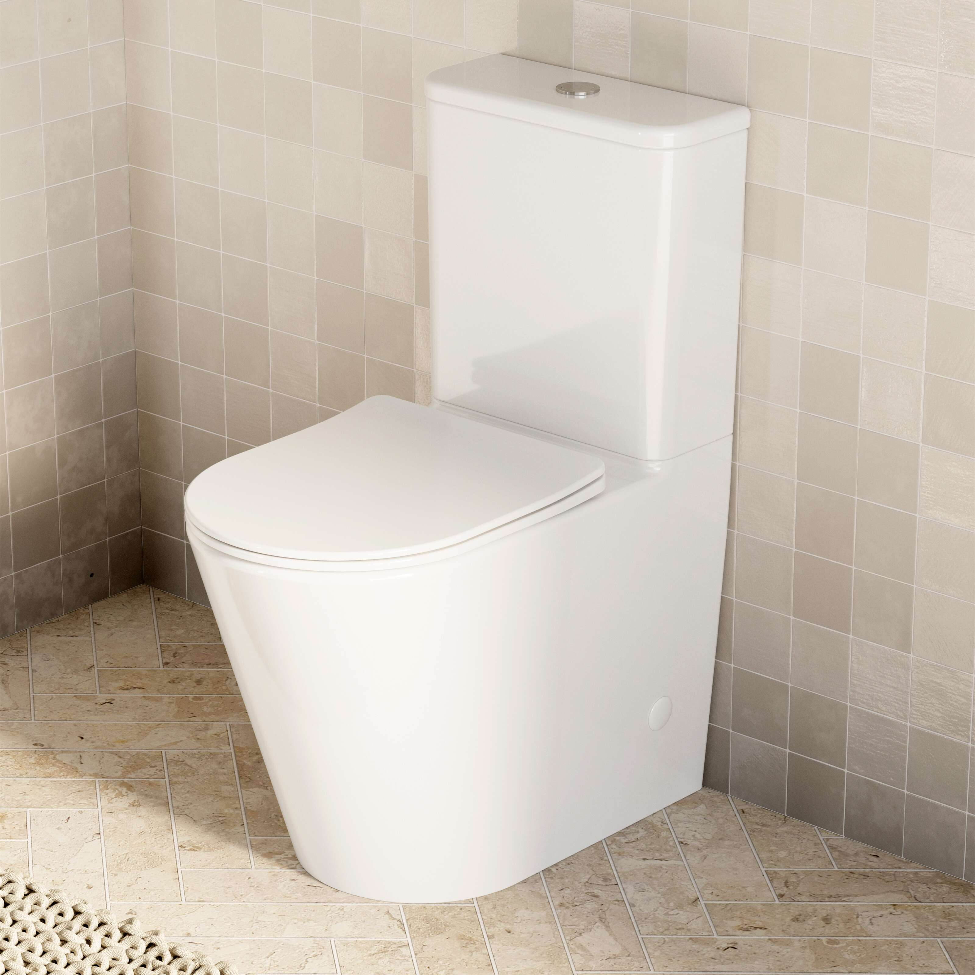 Milano Flow Back to Wall Rimless Toilet Suite