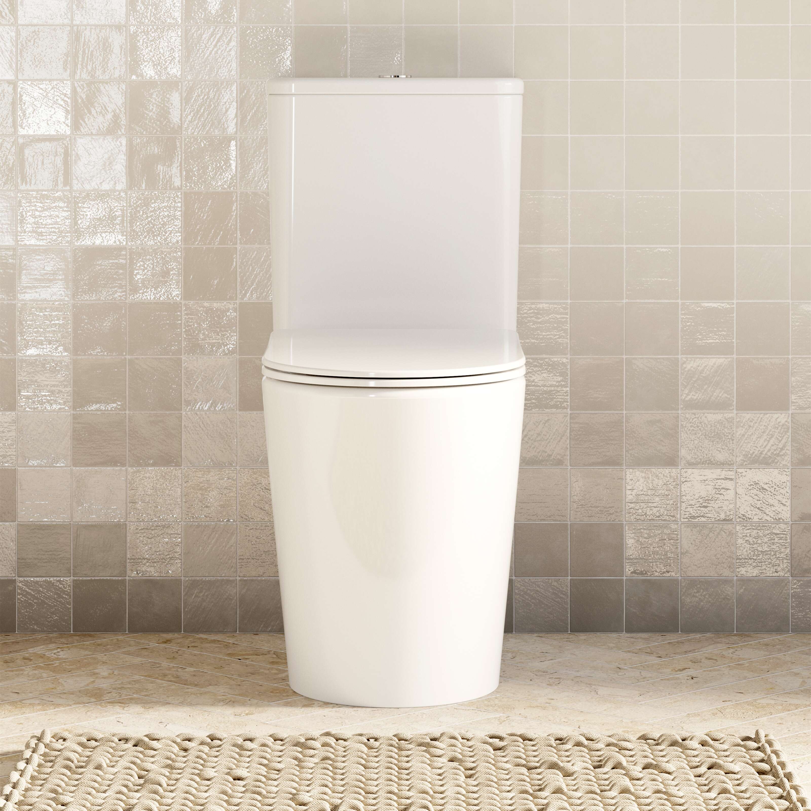 Milano Flow Back to Wall Rimless Toilet Suite